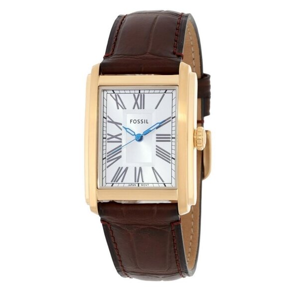 NWT Authentic Fossil Carraway Quartz Silver Dial Watch - Picture 2 of 4